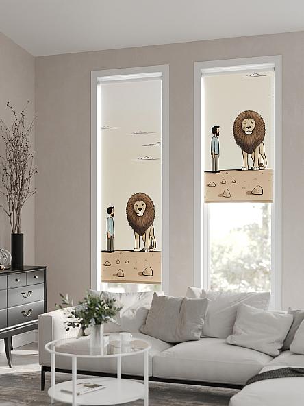 Рулонная штора для кухни для детской Феринт - 63 - ширина 52 см - фото 2