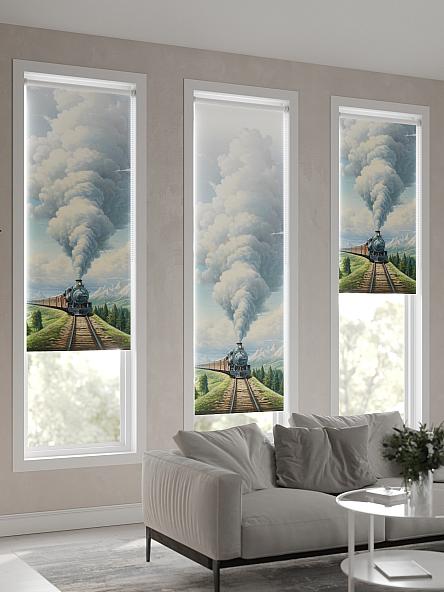 Рулонная штора для кухни для детской Феринт - 71 - ширина 52 см - фото 4