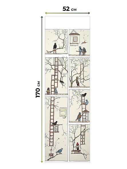 Рулонная штора для кухни для детской Феринт - 73 - ширина 52 см - фото 5