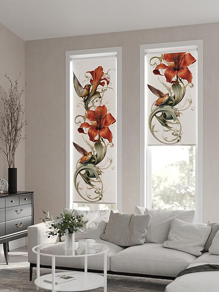 Рулонная штора для кухни для детской Феринт - 76 - ширина 52 см - фото 2