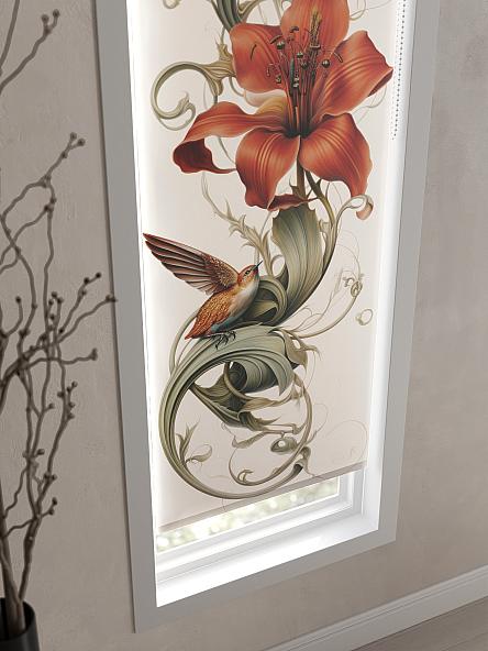 Рулонная штора для кухни для детской Феринт - 76 - ширина 52 см - фото 3