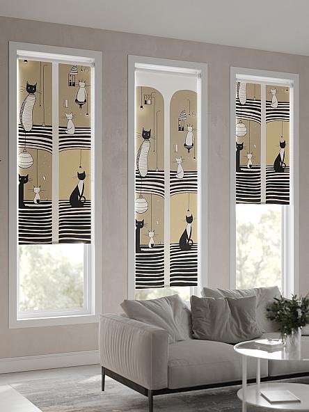 Рулонная штора для кухни для детской Феринт - 80 - ширина 52 см - фото 4