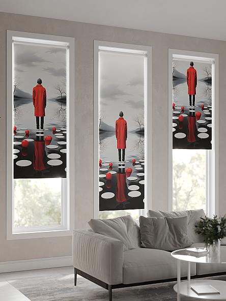 Рулонная штора для кухни для детской Феринт - 87 - ширина 52 см - фото 4