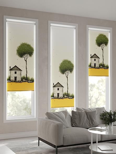 Рулонная штора для кухни для детской Феринт - 109 - ширина 52 см - фото 4