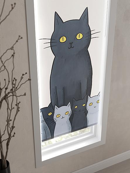 Рулонная штора для кухни для детской Феринт - 114 - ширина 52 см - фото 3