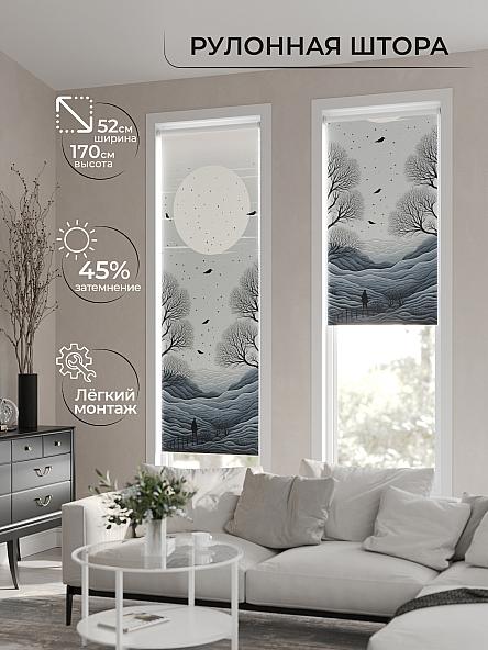 Рулонная штора для кухни для детской Феринт - 121 - ширина 52 см