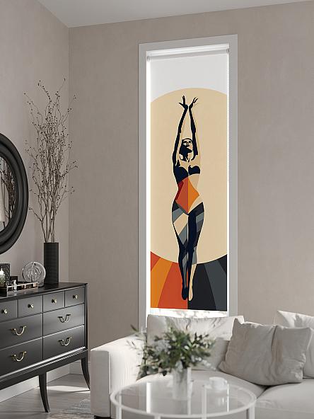 Рулонная штора для кухни для детской Феринт - 132 - ширина 52 см - фото 6