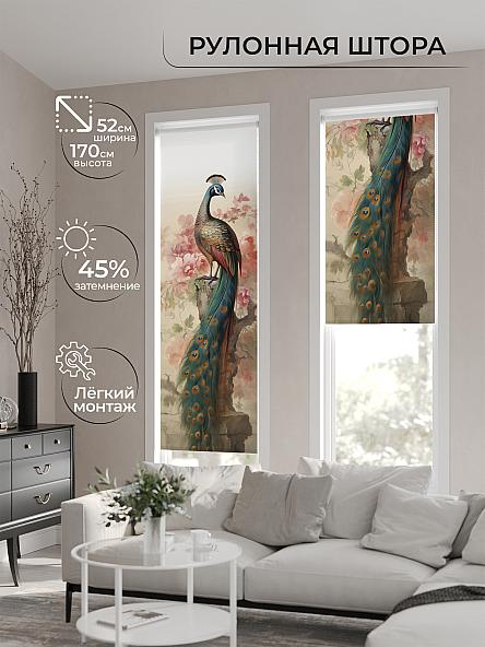 Рулонная штора для кухни для детской Феринт - 141 - ширина 52 см