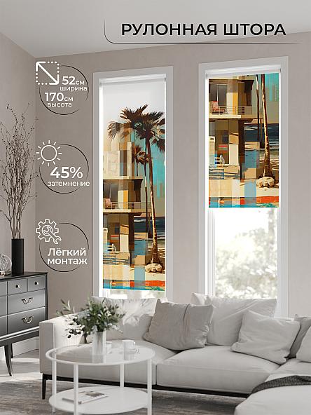 Рулонная штора для кухни для детской Феринт - 151 - ширина 52 см