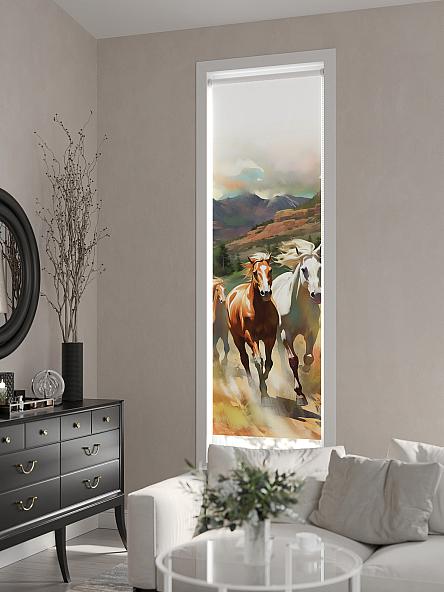 Рулонная штора для кухни для детской Феринт - 162 - ширина 52 см - фото 6