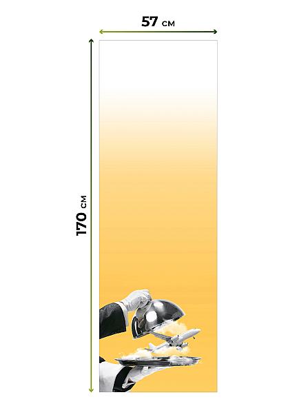Рулонная штора для кухни для детской Флордо - 03 - ширина 57 см - фото 5