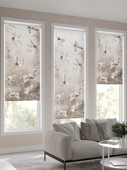 Рулонная штора для кухни для детской Флордо - 08 - ширина 57 см - фото 4