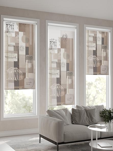 Рулонная штора для кухни для детской Флордо - 17 - ширина 57 см - фото 4