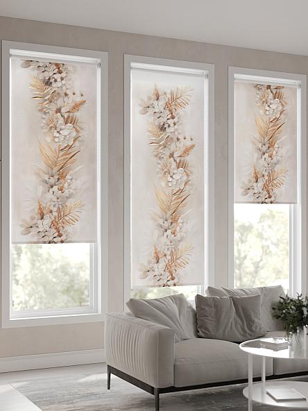 Рулонная штора для кухни для детской Флордо - 23 - ширина 57 см - фото 4