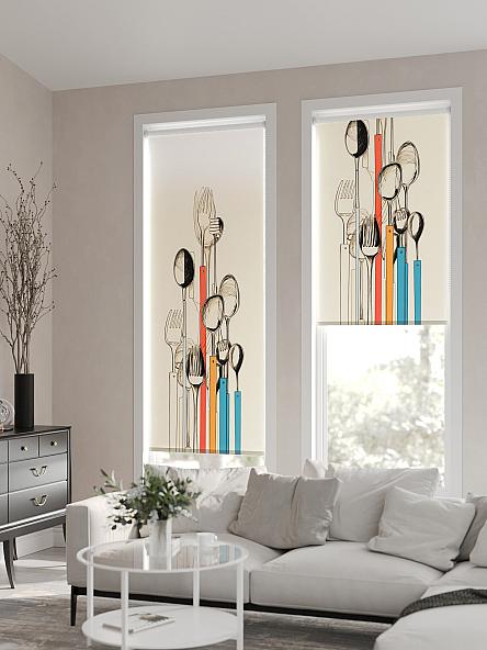 Рулонная штора для кухни для детской Флордо - 30 - ширина 57 см - фото 2