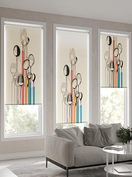 Рулонная штора для кухни для детской Флордо - 30 - ширина 57 см - фото 4