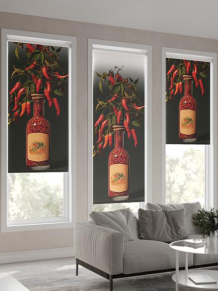 Рулонная штора для кухни для детской Флордо - 34 - ширина 57 см - фото 4