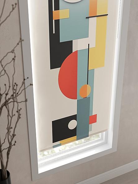 Рулонная штора для кухни для детской Флордо - 43 - ширина 57 см - фото 3