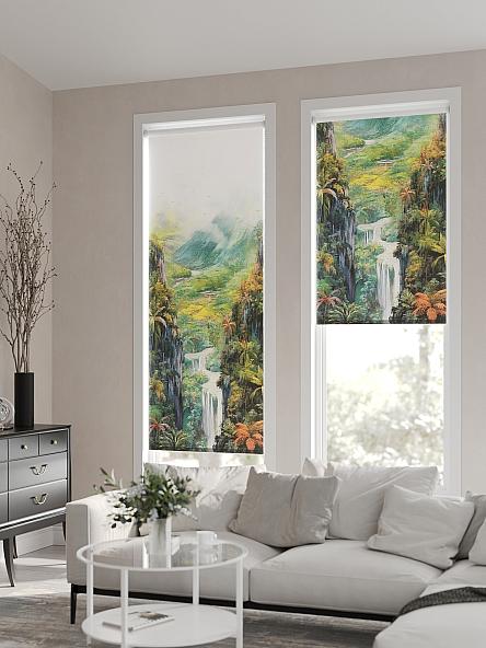 Рулонная штора для кухни для детской Флордо - 44 - ширина 57 см - фото 2