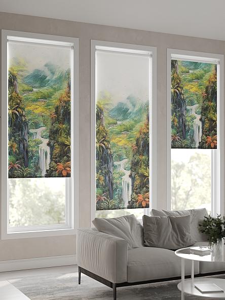 Рулонная штора для кухни для детской Флордо - 44 - ширина 57 см - фото 4