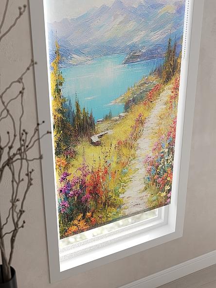 Рулонная штора для кухни для детской Флордо - 48 - ширина 57 см - фото 3