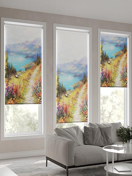 Рулонная штора для кухни для детской Флордо - 48 - ширина 57 см - фото 4