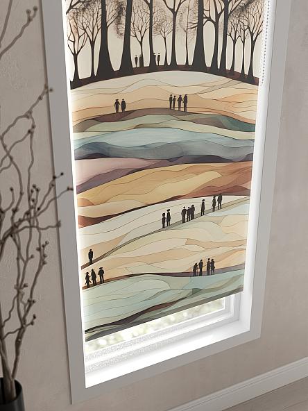 Рулонная штора для кухни для детской Флордо - 53 - ширина 57 см - фото 3