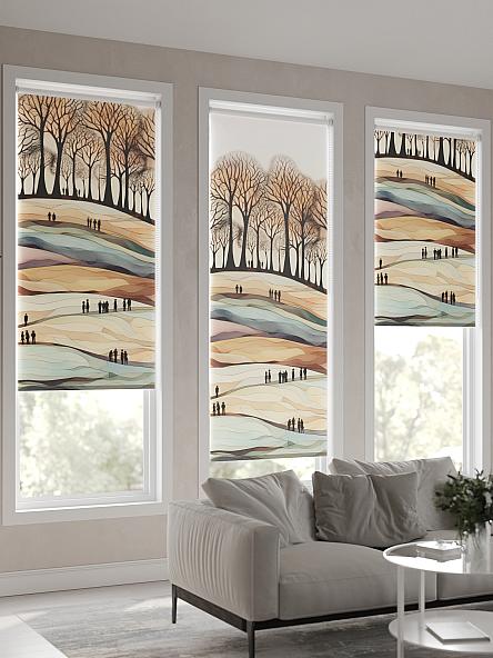 Рулонная штора для кухни для детской Флордо - 53 - ширина 57 см - фото 4