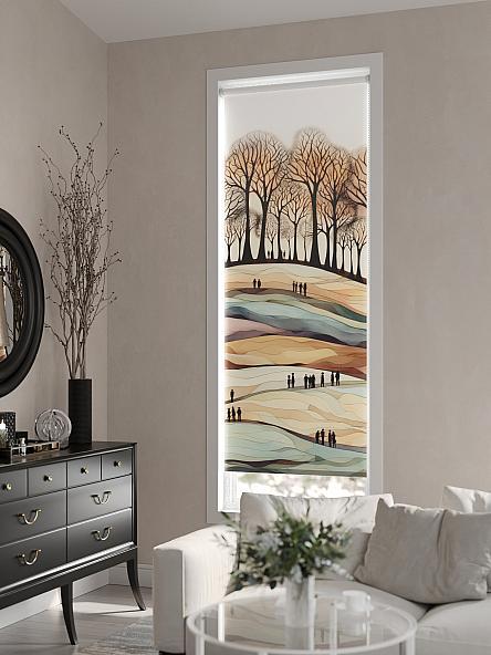 Рулонная штора для кухни для детской Флордо - 53 - ширина 57 см - фото 6