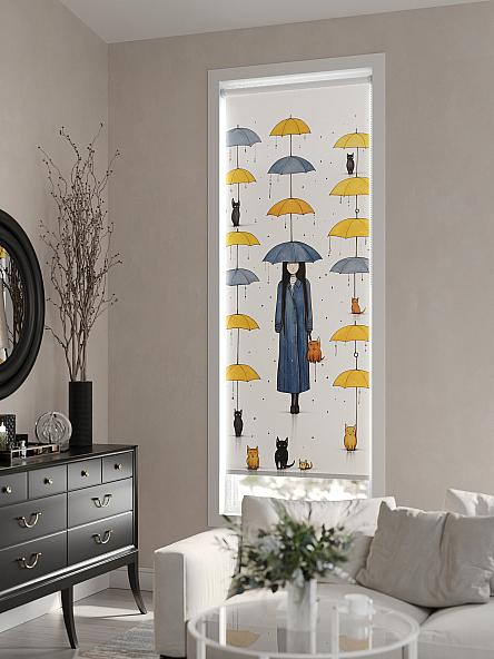 Рулонная штора для кухни для детской Флордо - 59 - ширина 57 см - фото 6