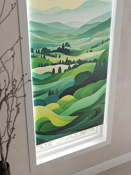 Рулонная штора для кухни для детской Флордо - 61 - ширина 57 см - фото 3