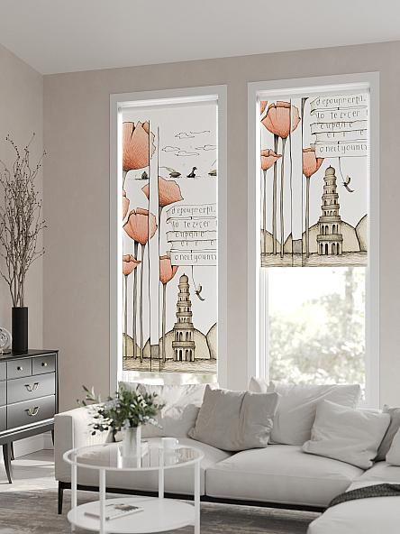 Рулонная штора для кухни для детской Флордо - 66 - ширина 57 см - фото 2