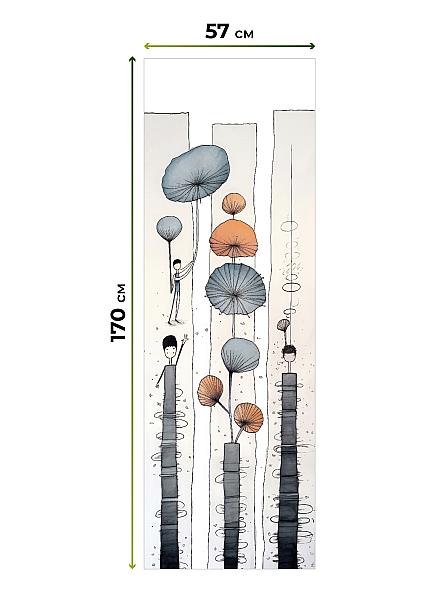 Рулонная штора для кухни для детской Флордо - 68 - ширина 57 см - фото 5