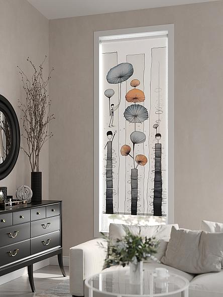 Рулонная штора для кухни для детской Флордо - 68 - ширина 57 см - фото 6