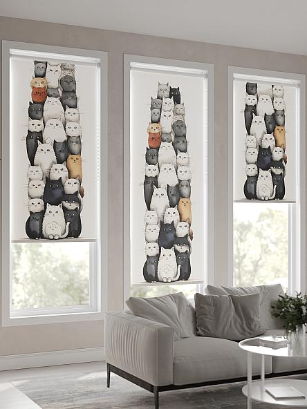 Рулонная штора для кухни для детской Флордо - 69 - ширина 57 см - фото 4