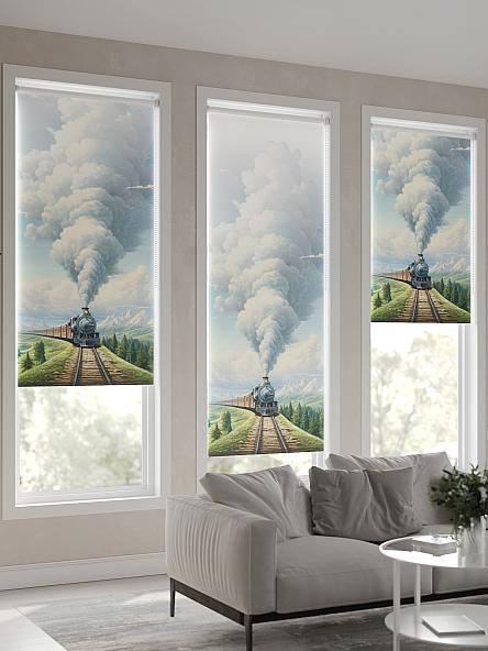 Рулонная штора для кухни для детской Флордо - 71 - ширина 57 см - фото 4