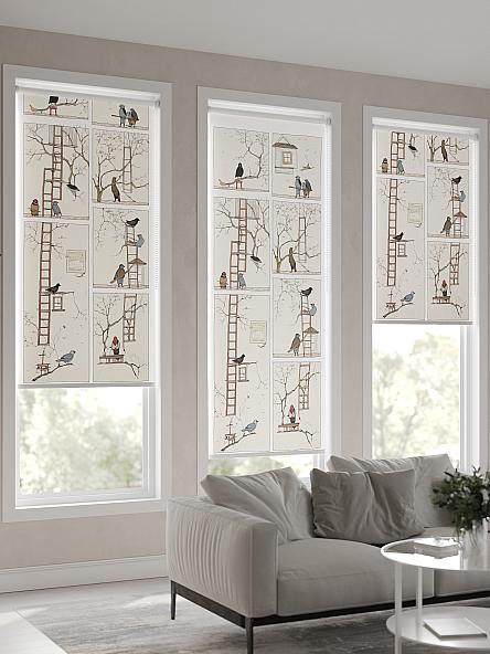 Рулонная штора для кухни для детской Флордо - 73 - ширина 57 см - фото 4