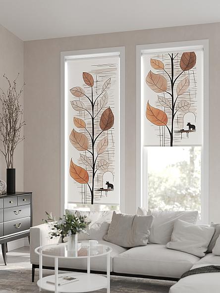 Рулонная штора для кухни для детской Флордо - 75 - ширина 57 см - фото 2