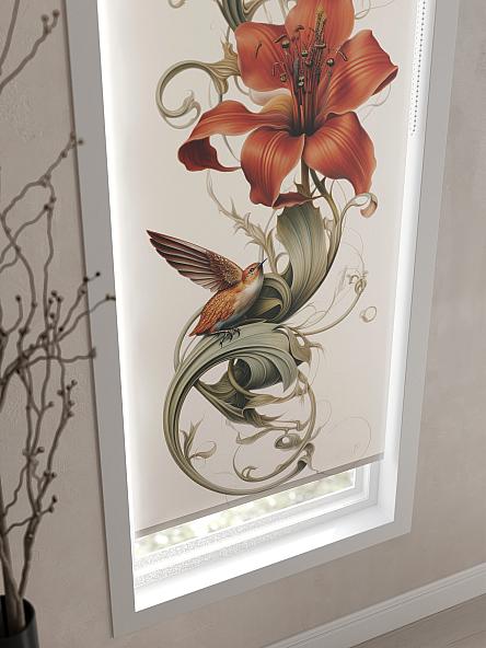 Рулонная штора для кухни для детской Флордо - 76 - ширина 57 см - фото 3