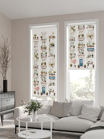 Рулонная штора для кухни для детской Флордо - 77 - ширина 57 см - фото 2