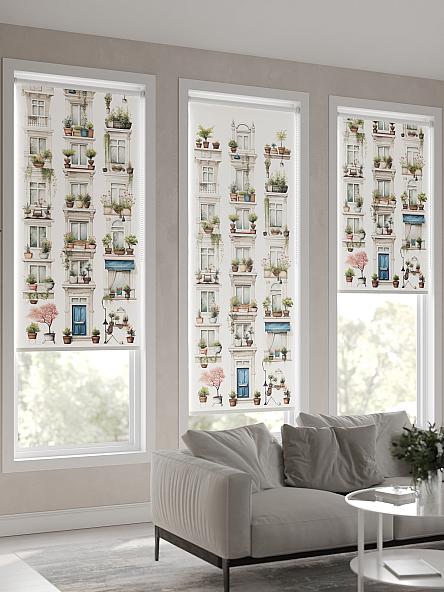 Рулонная штора для кухни для детской Флордо - 77 - ширина 57 см - фото 4