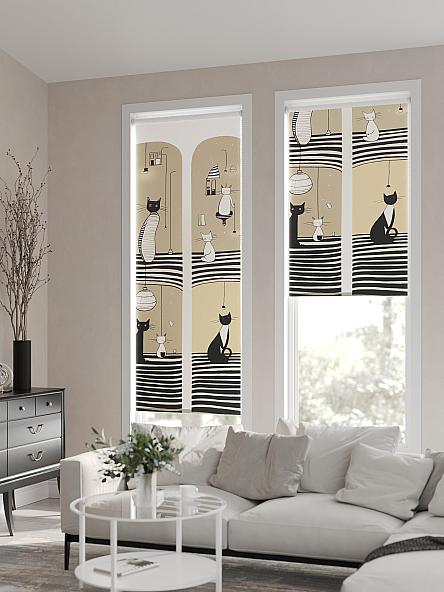 Рулонная штора для кухни для детской Флордо - 80 - ширина 57 см - фото 2