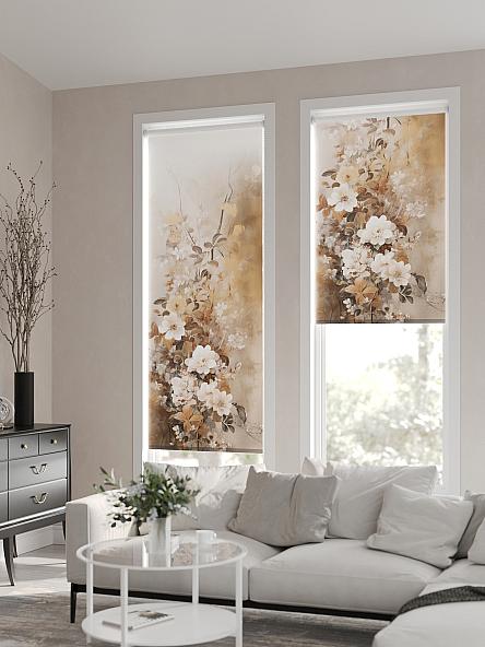 Рулонная штора для кухни для детской Флордо - 90 - ширина 57 см - фото 2