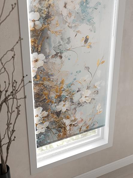 Рулонная штора для кухни для детской Флордо - 104 - ширина 57 см - фото 3