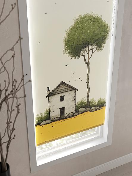 Рулонная штора для кухни для детской Флордо - 109 - ширина 57 см - фото 3