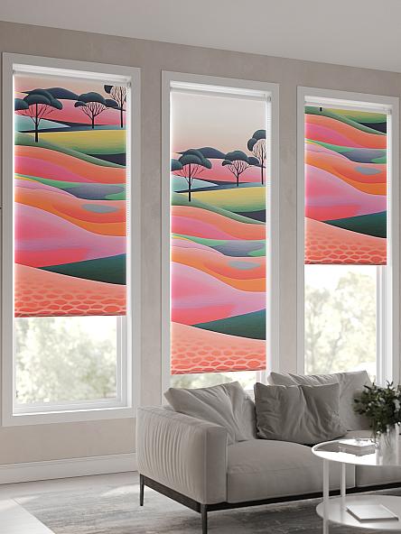 Рулонная штора для кухни для детской Флордо - 111 - ширина 57 см - фото 4