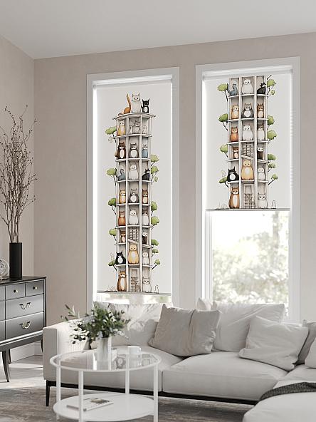 Рулонная штора для кухни для детской Флордо - 112 - ширина 57 см - фото 2