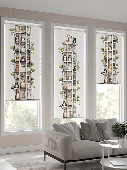 Рулонная штора для кухни для детской Флордо - 112 - ширина 57 см - фото 4