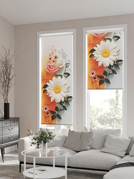 Рулонная штора для кухни для детской Флордо - 113 - ширина 57 см - фото 2