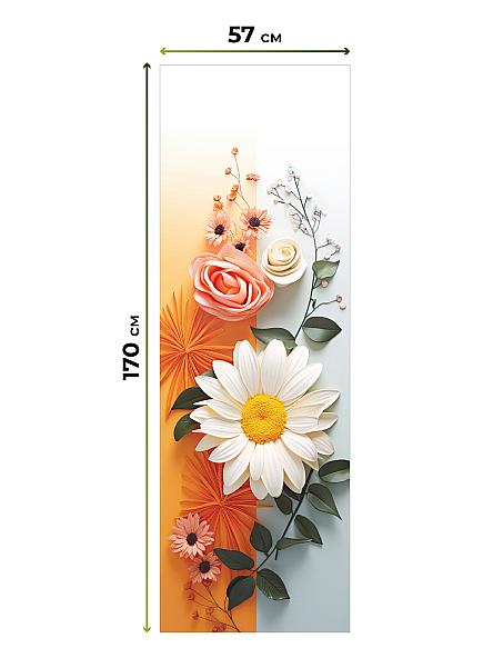 Рулонная штора для кухни для детской Флордо - 113 - ширина 57 см - фото 5